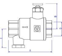 Обратный клапан Valtec с дренажем и воздухоотводчиком 1/2" VT.171.N.04