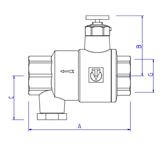 Обратный клапан Valtec с дренажем и воздухоотводчиком 1/2" VT.171.N.04