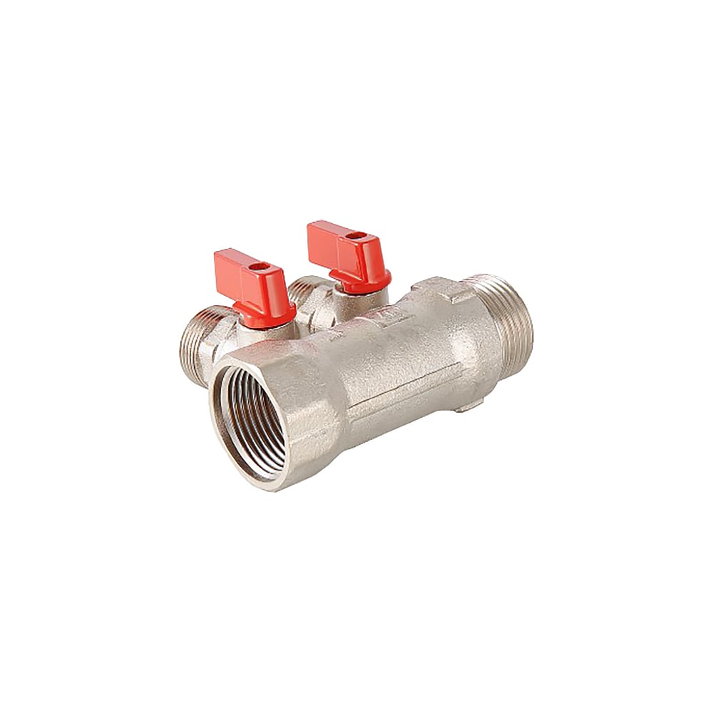 Коллектор с отсекающими кранами Valtec 1х2 выхода Евроконус 3/4" VTc ...