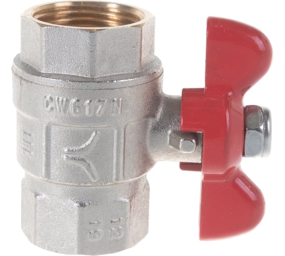 Шаровой кран Volcano PA VR полнопроходной В-В ручка бабочка 3/4" FWB63-F20-F20x