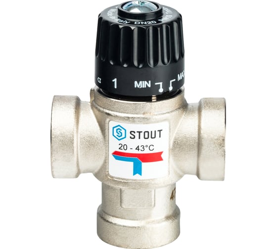 Термостатический смесительный клапан Stout 3/4" SVM-0010-164320 RG008Q241S3JKR 1