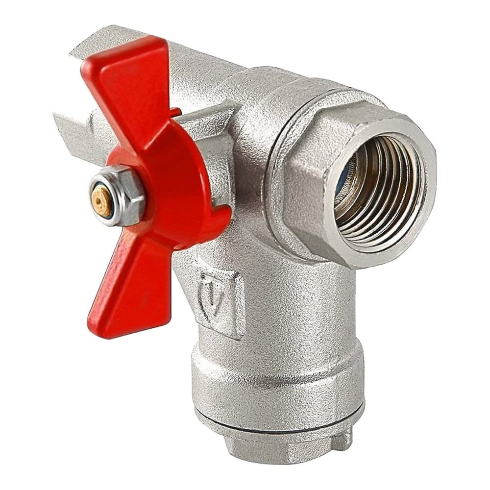 Шаровой кран Valtec со встроенным прямым фильтром рукоятка бабочка 1/2 ...