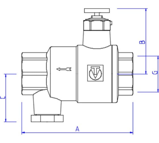 Обратный клапан Valtec с дренажем и воздухоотводчиком 1" VT.171.N.06