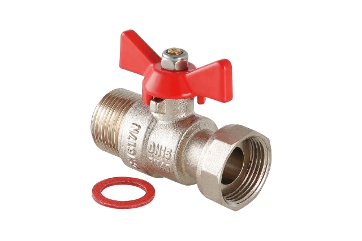 Шаровой кран Valtec с накидной гайкой 3/4" внутренняя-наружная VT.260.N ...