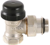 Термостатический клапан Valtec для радиатора угловой с преднастройкой /KV 0,1-0,6/ 1/2 VT.037.N.04