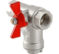Шаровой кран Valtec со встроенным прямым фильтром рукоятка бабочка 3/4" VT.294.N.05