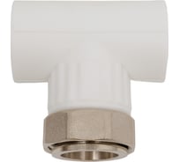 Тройник комбинированный с накидной гайкой Valfex 25x1"х25 (60/15) белый 10140125