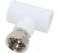 Тройник комбинированный с накидной гайкой Valfex 25x3/4"х25 (60/15) белый 10140025