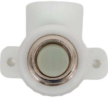 Угол Valfex с наружной резьбой (простое крепление) 20x3/4" (45/15) белый 10121120