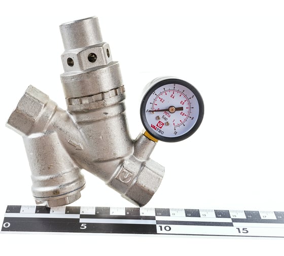 Редуктор давления Valtec с фильтром и манометром 3/4 " 2-5 бар VT.082.N.05