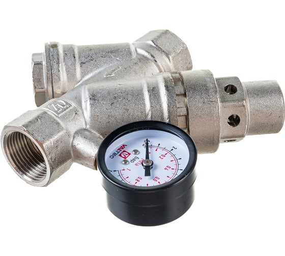 Редуктор давления Valtec с фильтром и манометром 3/4 " 2-5 бар VT.082.N.05