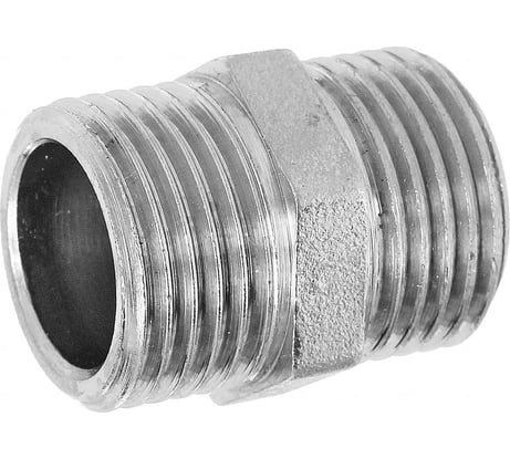 Ниппель двойной БАЗ 1/2 НД15 никель БАЗ.НД.15.Н