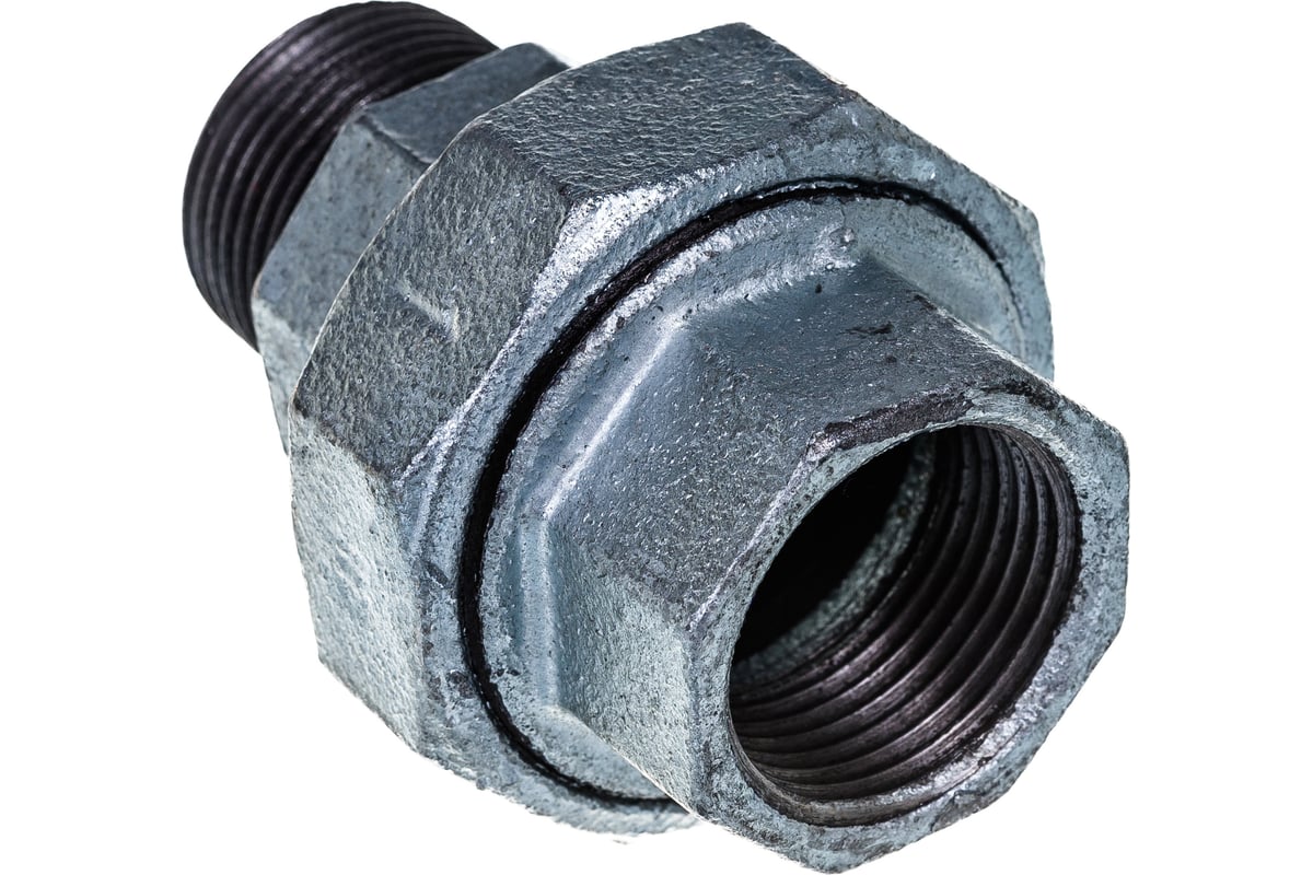 Прямой соединитель Fittex PLUS американка чугун 25 ВР/НР 127-3563 ...