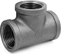 Прямой тройник Fittex PLUS чугун 50 ВР/ВР 127-3519