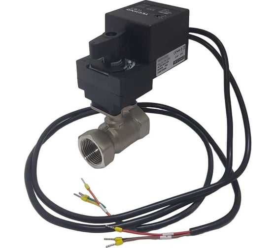 Двухходовой шаровой кран TECHNO HKS215-02DF/230V из нержавеющей стали 304, DN15, резьба G1/2, с электроприводом 2 Нм, 220 В, управление открыто/закрыто 660152 1