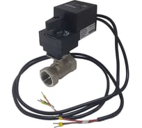 Двухходовой шаровый кран TECHNO HKS232-04AN/24V из нержавеющей стали 304, DN32, резьба G1-1/4, с электроприводом 4 Нм, 24 В, управление аналоговое 0(2)~10V 660323