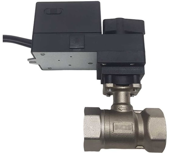 Двухходовой шаровый кран TECHNO HKS225-04DF/230V из нержавеющей стали 304, DN25, резьба G1, с электроприводом 4 Нм, 220 В, управление открыто/закрыто 660252