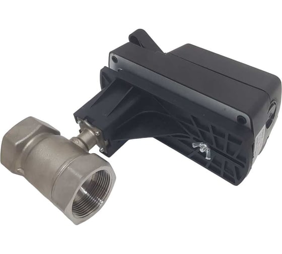 Двухходовой шаровый кран TECHNO HKS240-08DF/24V из нержавеющей стали 304, DN40, резьба G1-1/2, с электроприводом 8 Нм, 24 В, управление открыто/закрыто 660401