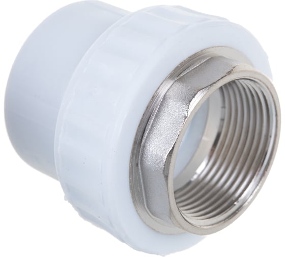 Комбинированная муфта VALFEX PP-R белая, под ключ, 40х1 1/4 дюйма ВР 10134040 127-0245