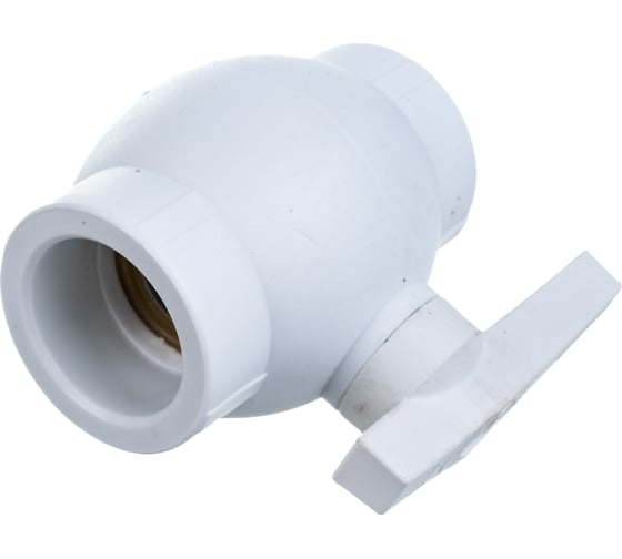 Шаровый кран VALFEX PP-R белый, 40 мм 10144040 007-7666