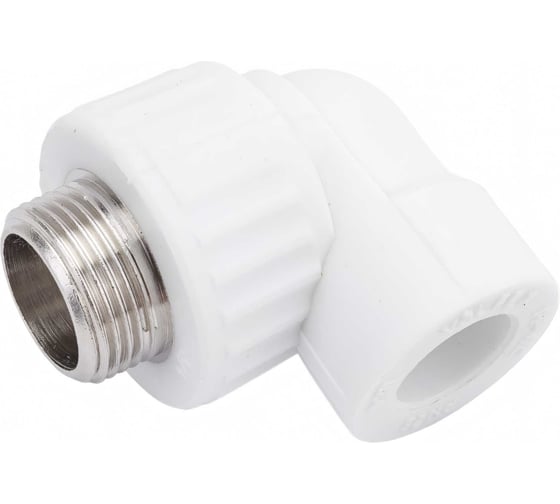Комбинированный угольник VALFEX PP-R белый, 20х3/4 дюйма НР 10126220 127-0593