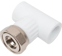 Комбинированный тройник VALFEX  PP-R белый, 20х3/4 дюйма, с накидной гайкой 10140120 127-0530