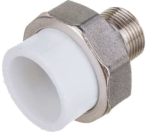 Комбинированная муфта VALFEX PP-R белая, разъем 32х3/4 дюйма НР 10156220 127-0226