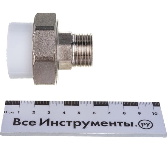 Комбинированная муфта VALFEX PP-R белая, разъем 32х3/4 дюйма НР 10156220 127-0226