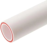 Труба VALFEX PP-R белая, армированная стекловолокном, 50х8.3 мм, 4 м, Т 90°С Ру25 SDR6 10106050 033-2130