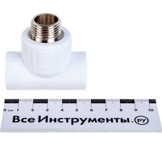 Комбинированный тройник VALFEX PP-R белый, 20х1/2 дюйма НР 10128020 127-0523