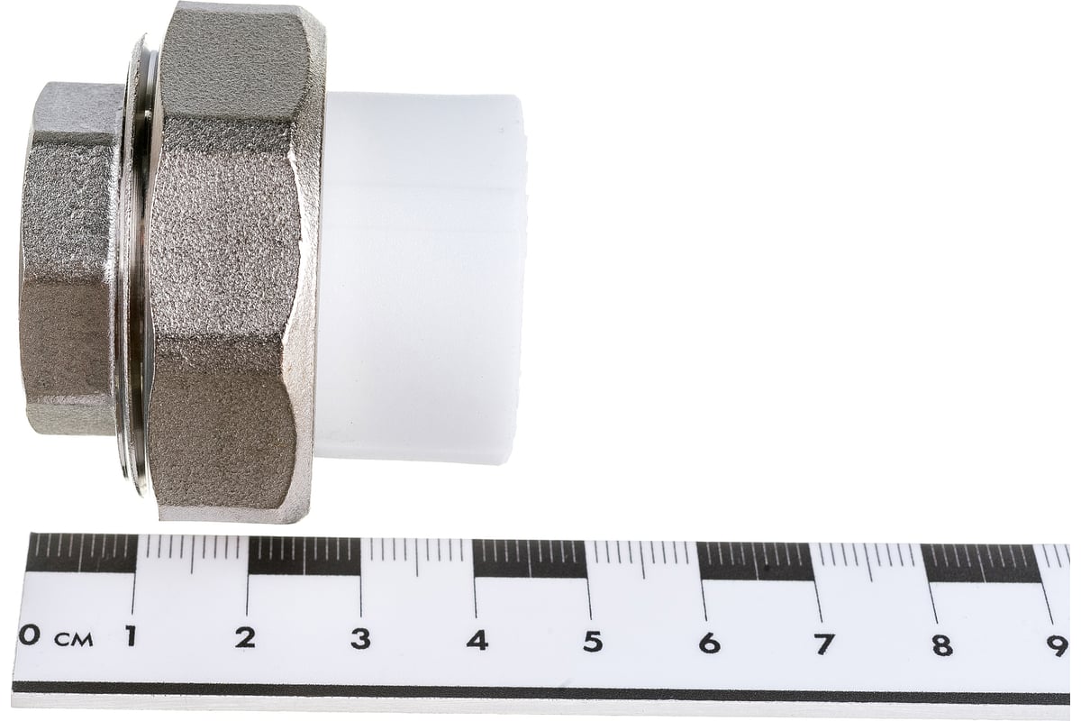 Комбинированная муфта VALFEX PP-R белая, разъем 25х3/4 дюйма ВР ...