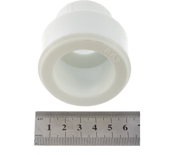 Переходная муфта VALFEX PP-R белая, 63х32 мм, вн/нр пайка 10006332 127-0287