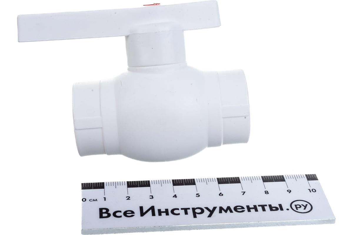 Шаровый кран valfex pp-r optima белый, 25 мм 10145025 007-8304