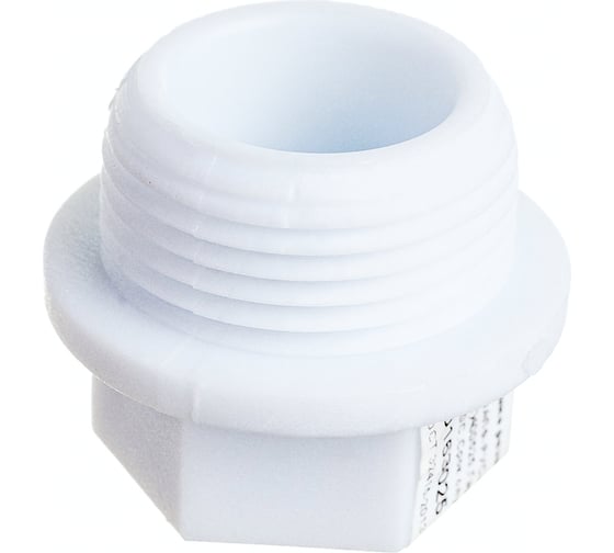 Пробка заглушка VALFEX PP-R белая, 25х3/4 дюйма НР 10163025 127-0176