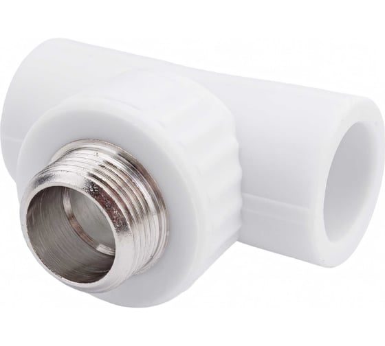 Комбинированный тройник VALFEX PP-R белый, 25х3/4 дюйма НР 10128025 127-0526