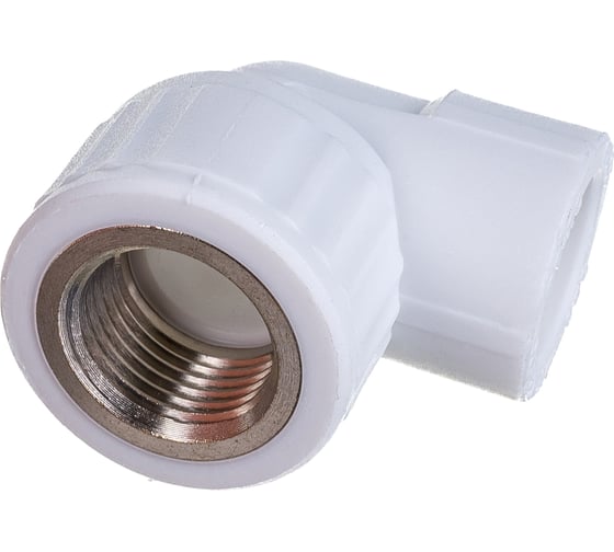 Комбинированный угольник VALFEX PP-R белый, 20х1/2 дюйма ВР 10125020 127-0586