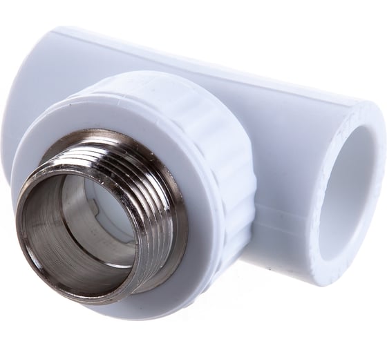 Комбинированный тройник VALFEX PP-R белый, 32х1 дюйма НР 10128032 127-0528