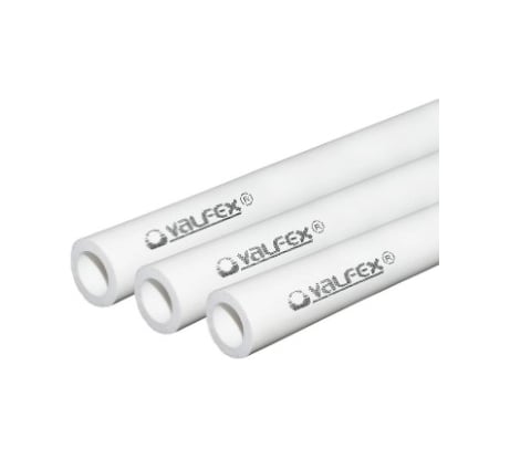 Труба VALFEX PP-R белая, 20х3.4 мм, 2 м, Т 80°С Ру20 SDR6 101020202 033-2461