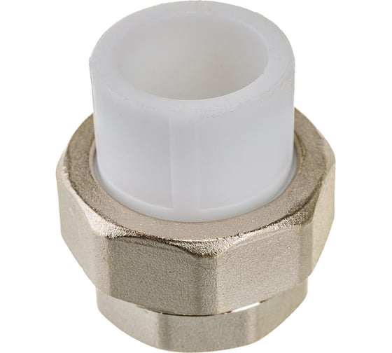 Комбинированная муфта VALFEX PP-R белая, разъем 20х3/4 дюйма ВР 10155120 127-0209