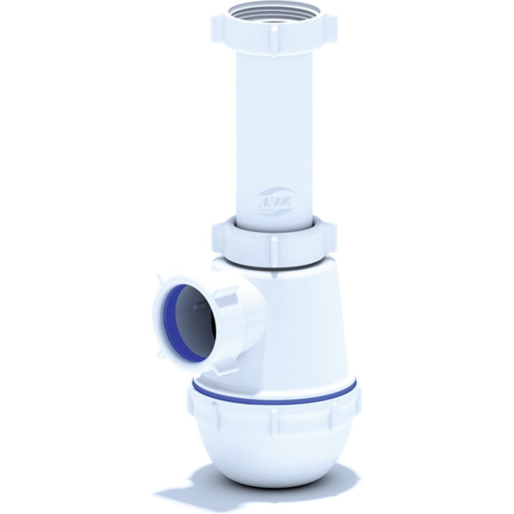 Сифон для умывальника/мойки АНИ Пласт бутылочный, без выпуска, 1 1/2 ...