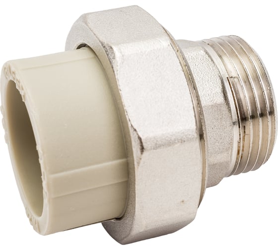 Комбинированная муфта VALFEX PP-R серая, разъем 32х1 дюйма НР 10156025Г 127-0348