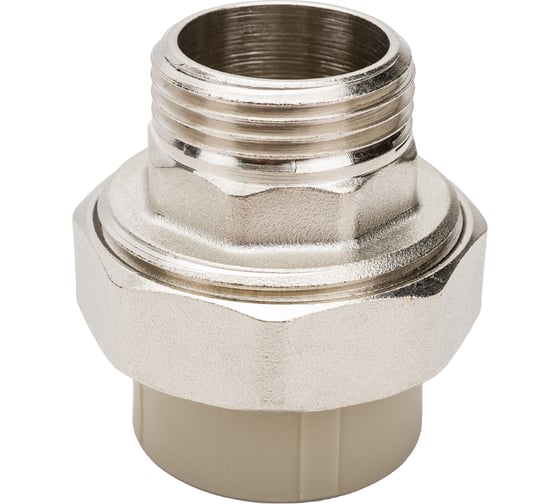 Комбинированная муфта VALFEX PP-R серая, разъем 32х1 дюйма НР 10156025Г 127-0348