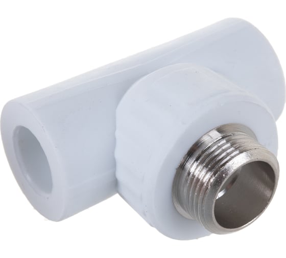 Комбинированный тройник VALFEX PP-R белый, 20х3/4 дюйма НР 10128120 127-0524