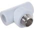 Комбинированный тройник VALFEX PP-R белый, 20х3/4 дюйма НР 10128120 127-0524 4