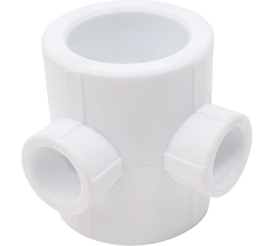 Крестовина VALFEX PP-R белая, 2-плоскостная, 40х20 мм 10118140 127-8214