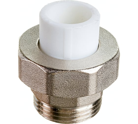 Комбинированная муфта VALFEX PP-R белая, разъем 20х1 дюйма НР 10156125 127-0222
