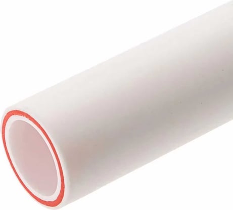 Труба VALFEX PP-R белая, армированная стекловолокном, 40х6.7 мм, 2 м, Т 90°С Ру25 SDR6 101060402 033-2479