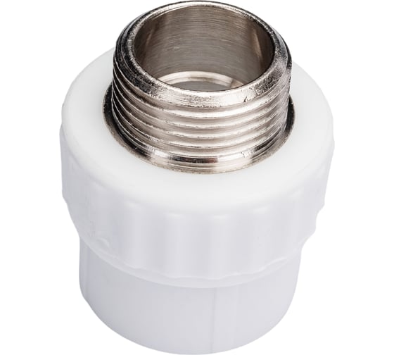 Комбинированная муфта VALFEX PP-R белая, 20х3/4 дюйма НР 10130120 127-0239
