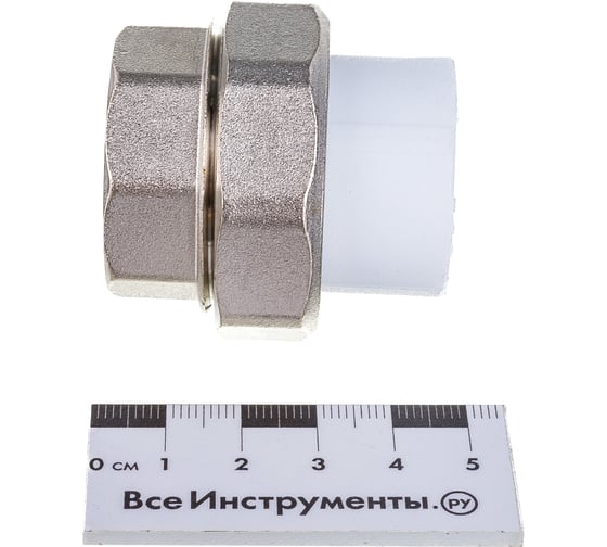 Комбинированная муфта VALFEX PP-R белая, разъем 25х1 дюйма ВР 10155225 127-0213