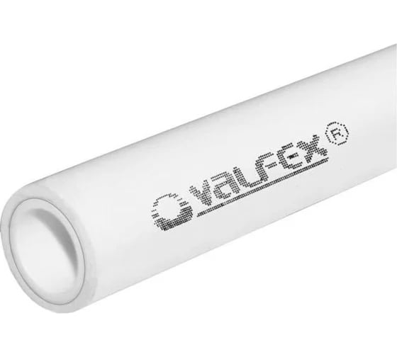 Труба VALFEX PP-R белая, армированная алюминием, 32х5.4 мм, 2 м, Т 90°С Ру25 SDR6 101040322 033-2468